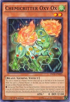 Chemicritter Oxy Ox - INOV-EN025 - Common 1st Edition Invasion Vengeance 1st Edition Singles (espanol)