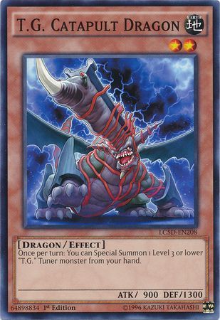 T.G. Catapult Dragon - LC5D-EN208 - Common 1st Edition Legendary Collection 5D&#39;s LC5D Singles