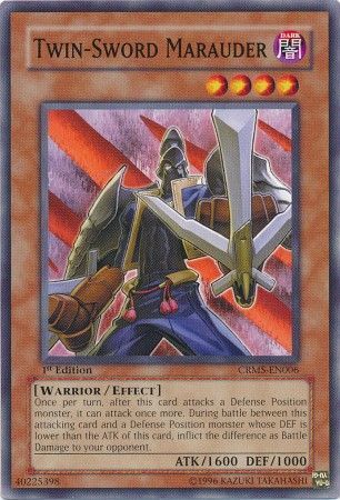 Twin-Sword Marauder - CRMS-EN006 - Common 1st Edition Crimson Crisis CRMS 1st Edition Singles
