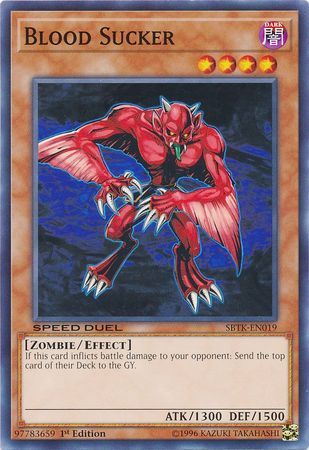 Blood Sucker - SBTK-EN019 - Common 1st Edition Speed Duel: Trials of the Kingdom Singles (espanol)