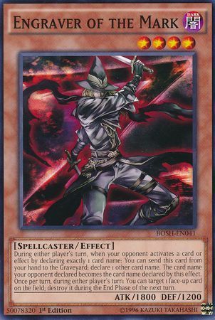 Engraver of the Mark - BOSH-EN041 - Common 1st Edition Breakers of Shadow 1st Edition Singles (espanol)