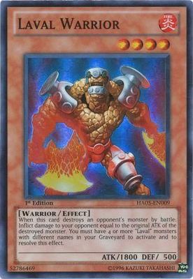 Laval Warrior - HA05-EN009 - Super Rare 1st Edition Hidden Arsenal 5 1st Edition Singles