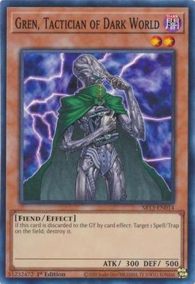 Gren, Tactician of Dark World - SR13-EN014 - Common 1st Edition Structure Deck: Dark World [SR13] 1st Edition Singles (espanol)
