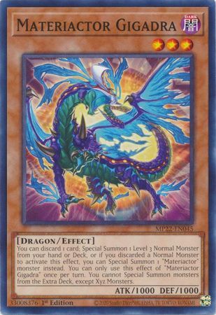 Materiactor Gigadra - MP22-EN045 - Common 1st Edition 2022 Mega-Tin: Pharaoh&#39;s Gods 1st Edition Singles