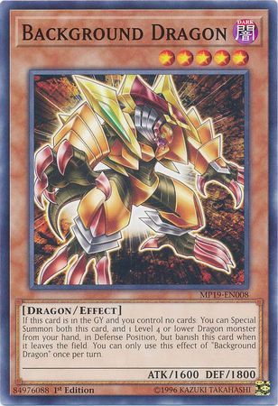 Background Dragon - MP19-EN008 - Common 1st Edition Yu-Gi-Oh! 2019 Mega-Tins: Gold Sarcophagus Tin Mega Pack Single (espanol)
