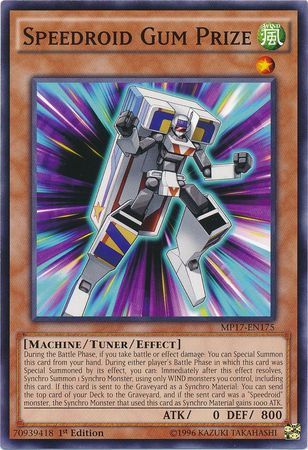 Speedroid Gum Prize - MP17-EN175 - Common 1st Edition 2017 Mega-Tins 1st Edition Singles (espanol)