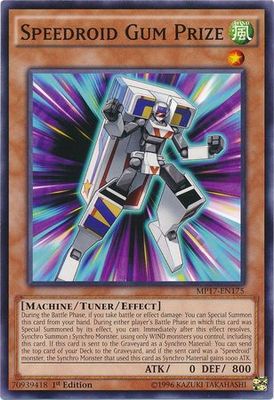 Speedroid Gum Prize - MP17-EN175 - Common 1st Edition 2017 Mega-Tins 1st Edition Singles (espanol)