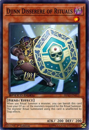 Djinn Disserere of Rituals - SBAD-EN013 - Common 1st Edition Speed Duel: Attack from the Deep Singles (espanol)