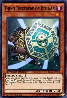 Djinn Disserere of Rituals - SBAD-EN013 - Common 1st Edition Speed Duel: Attack from the Deep Singles