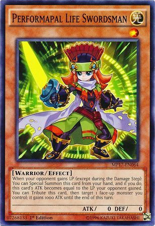 Performapal Life Swordsman - MP17-EN064 - Common 1st Edition 2017 Mega-Tins 1st Edition Singles