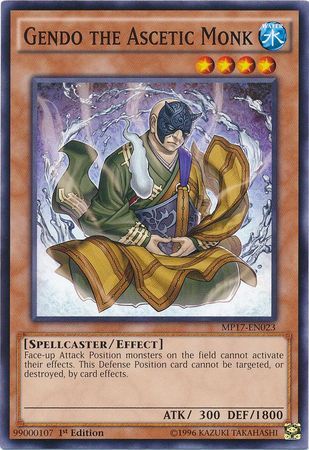 Gendo the Ascetic Monk - MP17-EN023 - Common 1st Edition 2017 Mega-Tins 1st Edition Singles