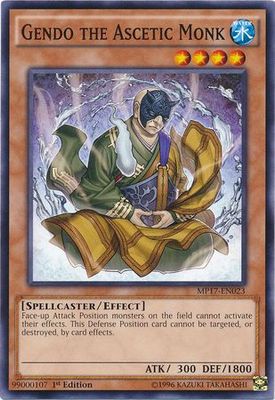 Gendo the Ascetic Monk - MP17-EN023 - Common 1st Edition 2017 Mega-Tins 1st Edition Singles