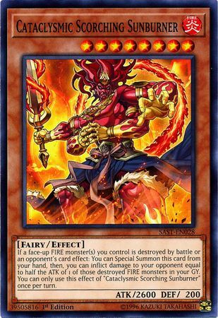Cataclysmic Scorching Sunburner - SAST-EN028 - Common 1st Edition Savage Strike 1st Edition Singles (espanol)