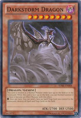 Darkstorm Dragon - SDBE-EN008 - Common Unlimited Saga of Blue-Eyes White Dragon Unlimited Singles
