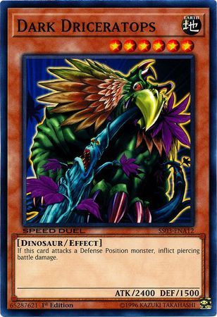 Dark Driceratops - SS03-ENA12 - Common 1st Edition Speed Duel Starter Decks: Ultimate Predators Singles (espanol)