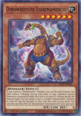 Dinowrestler Eskrimamenchi - MP20-EN052 - Common 1st Edition 2020 Mega-Tin: Lost Memories 1st Edition Singles