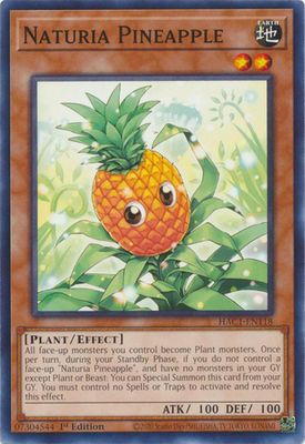 Naturia Pineapple - HAC1-EN118 - Common 1st Edition Hidden Arsenal: Chapter 1 1st Edition Singles (espanol)
