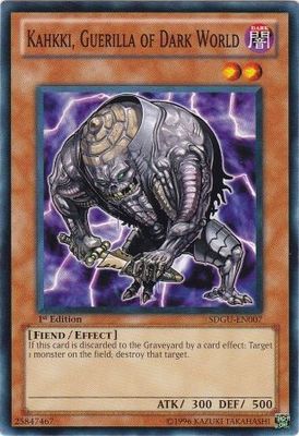 Kahkki, Guerilla of Dark World - SDGU-EN007 - Common 1st Edition Structure Deck: Gates of the Underworld 1st Edition Singles