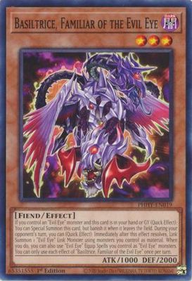 Basiltrice, Familiar of the Evil Eye - PHHY-EN019 - Common 1st Edition Photon Hypernova 1st Edition Singles