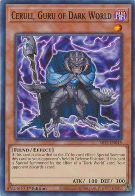 Ceruli, Guru of Dark World - SR13-EN015 - Common 1st Edition Structure Deck: Dark World [SR13] 1st Edition Singles (espanol)