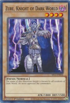 Zure, Knight of Dark World - SR13-EN016 - Common 1st Edition Structure Deck: Dark World [SR13] 1st Edition Singles