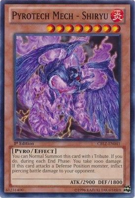 Pyrotech Mech - Shiryu - CBLZ-EN041 - Common 1st Edition Cosmo Blazer 1st Edition Singles (espanol)