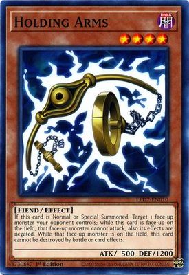 Holding Arms - LED7-EN010 - Common 1st Edition Legendary Duelists: Rage of Ra 1st Edition Singles (espanol)
