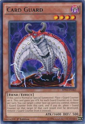 Card Guard - BP03-EN065 - Rare 1st Edition Battle Pack 3: Monster League 1st Edition Singles