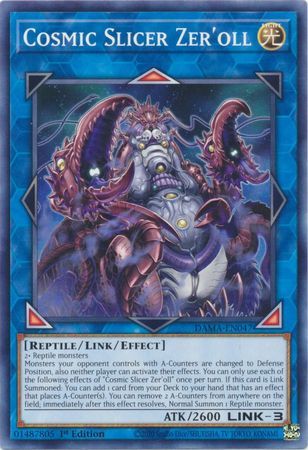 Cosmic Slicer Zer&#39;oll - DAMA-EN047 - Common 1st Edition Dawn of Majesty 1st Edition Singles (espanol)