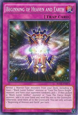 Beginning of Heaven and Earth - RATE-EN073 - Common Unlimited Raging Tempest Unlimited Singles