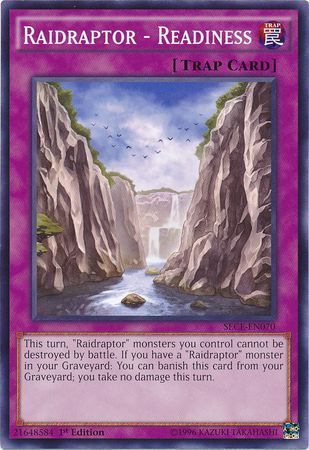 Raidraptor - Readiness - SECE-EN070 - Common 1st Edition Secrets of Eternity (SECE) 1st Edition Singles (espanol)