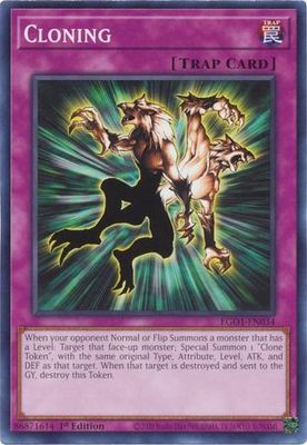 Cloning - EGO1-EN034 - Common 1st Edition Egyptian God Deck: Obelisk the Tormentor 1st Edition Singles