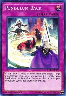 Pendulum Back - DUEA-EN078 - Super Rare 1st Edition Duelist Alliance 1st Edition Singles
