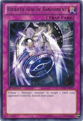 Hieratic Seal of Banishment - GAOV-EN071 - Rare 1st Edition Galactic Overlord 1st Edition Singles