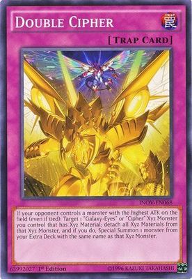 Double Cipher - INOV-EN068 - Common 1st Edition Invasion Vengeance 1st Edition Singles