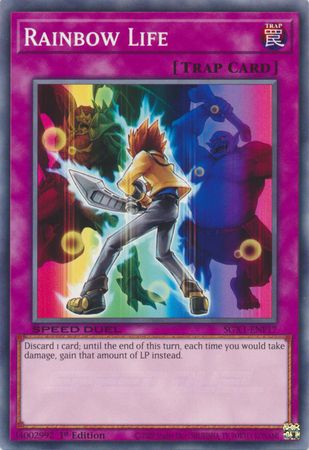 Rainbow Life - SGX1-ENF17 - Common 1st Edition Speed Duel GX Duel Academy Box Singles