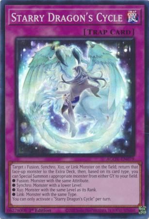 Starry Dragon&#39;s Cycle - AGOV-EN079 - Super Rare 1st Edition Age of Overlord 1st Edition Singles