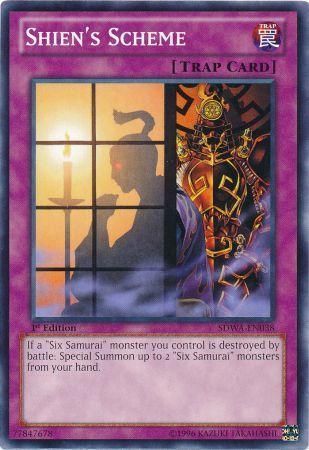 Shien&#39;s Scheme - SDWA-EN038 - Common 1st Edition Structure Deck: Samurai Warlords 1st Edition Singles