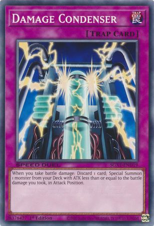 Damage Condenser - SGX1-END19 - Common 1st Edition Speed Duel GX Duel Academy Box Singles