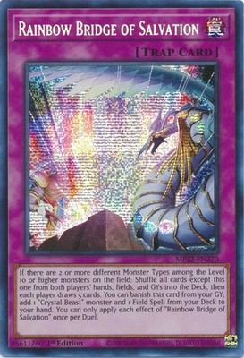 Rainbow Bridge of Salvation - MP22-EN270 - Prismatic Secret Rare 1st Edition 2022 Mega-Tin: Pharaoh&#39;s Gods 1st Edition Singles