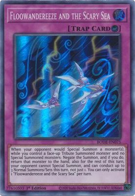 Floowandereeze and the Scary Sea - BODE-EN075 - Super Rare 1st Edition Burst of Destiny 1st Edition Singles
