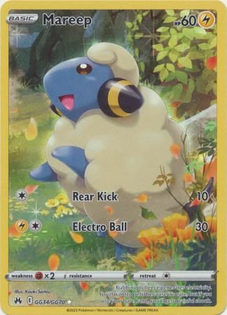 Mareep - GG34/GG70 - Holo Rare Crown Zenith Singles