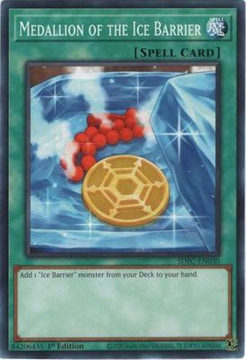 Medallion of the Ice Barrier - SDFC-EN030 - Common 1st Edition Freezing Chains 1st Edition Singles