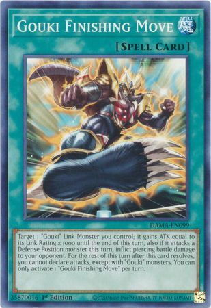 Gouki Finishing Move - DAMA-EN099 - Common 1st Edition Dawn of Majesty 1st Edition Singles (espanol)