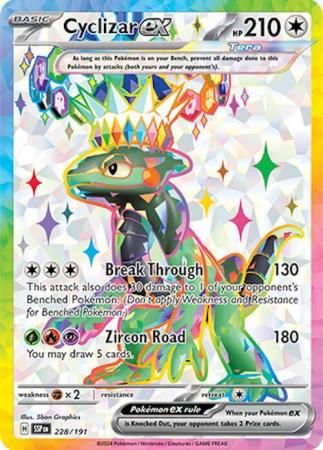 Cyclizar ex - 228/191 - Full Art Secret Rare Scarlet &amp; Violet: Surging Sparks Singles