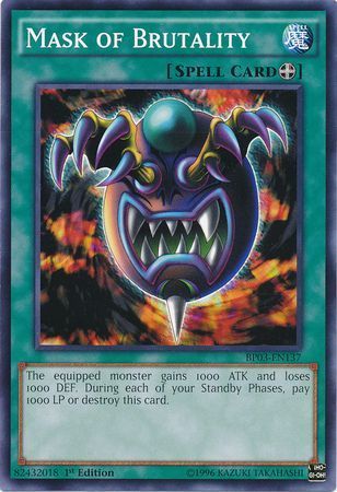 Mask of Brutality - BP03-EN137 - Common 1st Edition Battle Pack 3: Monster League 1st Edition Singles