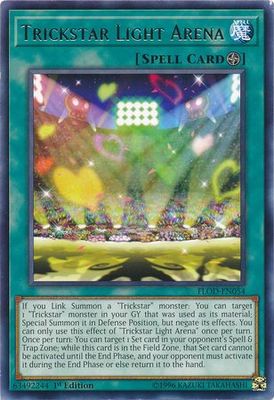 Trickstar Light Arena - FLOD-EN054 - Rare 1st Edition Flames of Destruction 1st Edition Singles  (espanol)