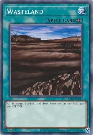 Wasteland - LOB-EN047 - Common Unlimited (25th Reprint) Legend of Blue Eyes White Dragon 25th Anniversary (espanol)