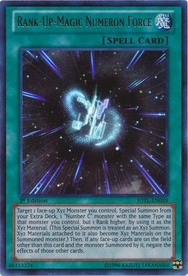 Rank-Up-Magic Numeron Force - JOTL-EN059 - Ultra Rare 1st Edition Judgment of the Light 1st Edition Singles