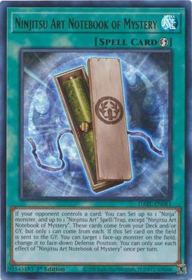 Ninjitsu Art Notebook of Mystery - DABL-EN061 - Ultra Rare 1st Edition Darkwing Blast 1st Edition Singles (espanol)